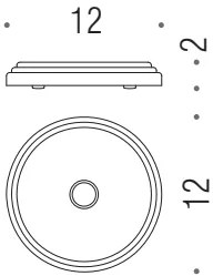 Colombo design Hermitage B33400CR Porta Sapone Da Appoggio Cromo