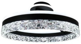 Lampadario a plafone LED dimmerabile LED/86W/230V 3000-6500K nero + telecomando