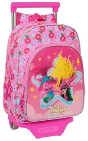 Trolley per la Scuola Trolls Rosa 26 x 34 x 11 cm