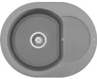 Lavello Tondo Elleci incasso Easy ROUND 600 Granitek Grigio Cemento LGYR6048