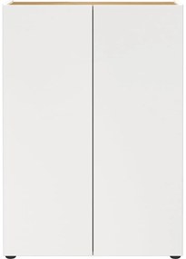 Armadietto bianco con effetto rovere 74x105x33 cm Alviano – Germania