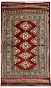 Bokhara Tappeto 160x90 Rosso (Pakistan) Annodato A Mano