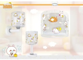 Dalber 41762E - Lampadario per cameretta KAWAII FRIENDS 1xE27/15W/230V grigio