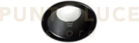 Oasis faretto in alluminio nero 1 luce attacco gu10 d.9cm ip44