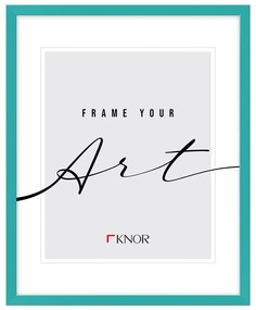 Cornice turchese verticale con sostegno/da appendere 20x26 cm – knor