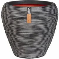 Capi Vaso a Cono Nature Rib 42x38 cm Antracite KOFZ362