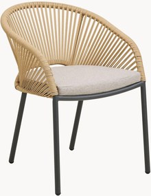 Set di 2 sedie da pranzo da giardino con braccioli Novella