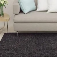 Tappeto in Sisal Naturale 66x250 cm Nero 136319