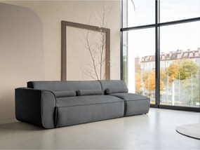 Chaise lounge componibile grigia (con penisola a sinistra) Flex Felix – Miuform