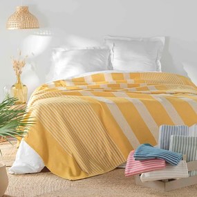 Copriletto giallo 220x240 cm Adele - douceur d'intérieur