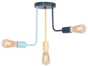 Lampadario fisso per bambini CANDELA 3xE27/60W/230V