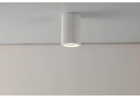 Plafoniera LED GU10 e GU5.3 Rotonda in Gesso Pitturabile Ø70x110mm Materiale Gesso