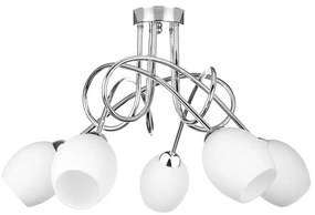 Lampadario a plafone TWIST WHITE 5xE14/40W/230V