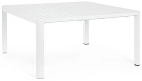 Tavolo allungabile KIPLIN in alluminio bianco 149×97 cm &#8211; 149×149 cm