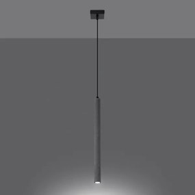 Sollux SL.1271 - Lampadario a sospensione con filo PASTELO 1xG9/8W/230V calcestruzzo