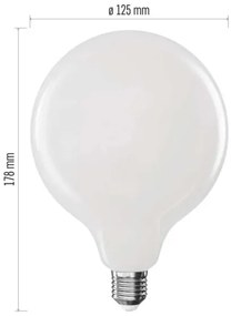 Lampadina LED FILAMENT G125 E27/18W/230V 2700K
