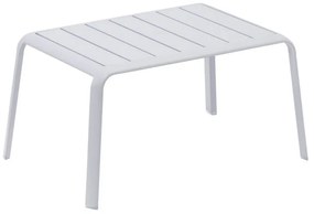 Tavolino da esterno Idaho NATERIAL in alluminio grigio 59x41cm