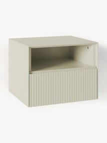 Comodino con frontale scanalato Shea