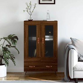 Credenza Rovere Marrone 69,5x31x115 Cm İn Legno Multistrato /