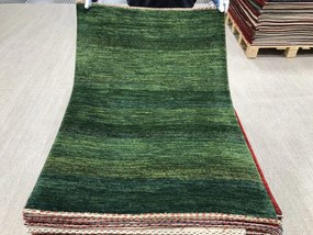 Loribaft Tappeto persiano 80x110 Verde (Iran) Annodato A Mano