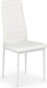 Sedia K70 in ecopelle bianca