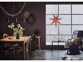Decorazione luminosa rossa con motivo natalizio ø 75 cm Embla - Markslöjd