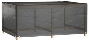 Copri mobili giardino 2pz 8 occhielli 180x122x75cm rettangolare