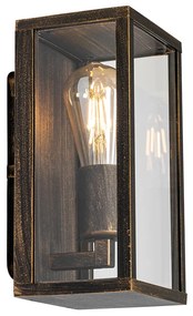 Lampada da parete vintage oro antico 26 cm IP44 - Charlois