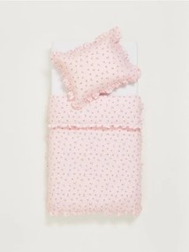 Sinsay - Set biancheria da letto in cotone - rosa pastello