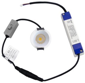 Faretto LED Incasso 5W Foro Ø35mm 3CCT - CRI92 Bianco UGR11 Colore Bianco Variabile CCT