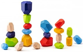 Gioco di Bilanciamento - Pietre di Legno - 21 pz