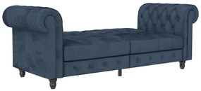 Divano in velluto blu scuro 236 cm Felix - Støraa