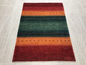 Loribaft Tappeto persiano 130 x 170 Verde (Iran) Annodato A Mano