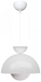 Lampada a sospensione con cavo SALVA 1xE27/15W/230V bianca