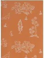 Andrew Martin Carta da parati Wychwood - Melon Orange