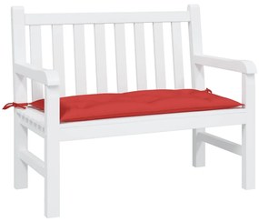 Cuscino Per Panca Rosso 100x50x7 Cm İn Tessuto Oxford /