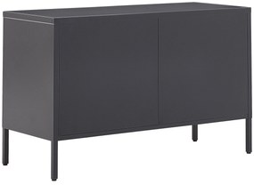 Credenza metallo nero 40 x 100 cm URIA Beliani
