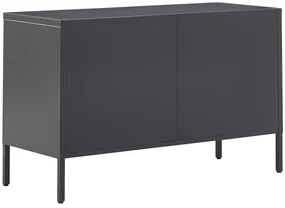 Credenza metallo nero 40 x 100 cm URIA Beliani