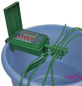 vidaXL Sistema di Irrigazione Automatico con Spruzzatore e Timer