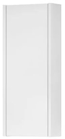 Pensile bagno Niwa laccato opaco bianco, 1 anta apertura da sinistra P 17 x L 30 x H 78.5 cm