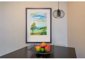 Lampadario a sospensione con filo CORRINI 1xE27/60W/230V diametro 25 cm nero/grigio