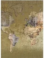 Coordonne Carta da parati panoramica Newspaper Map - Color