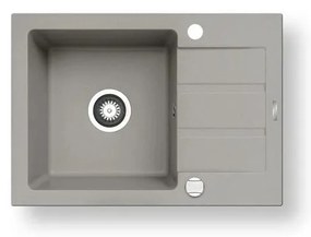 Pyramis 70166001 - Lavello cucina NEXT 62x44 cm granito/grigio