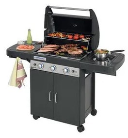 Campingaz - barbecue dualgas 3 classic ls plus dark 9.6+2.3KW
