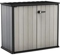 Armadio Porta Attrezzi da Giardino 139,5x120x77 cm in Resina Keter Patio Store Grigio