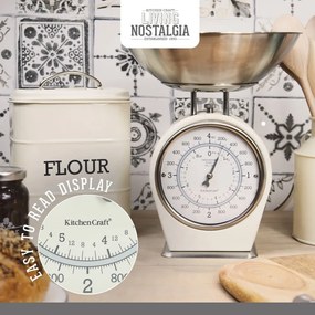 Bilancia da cucina in crema, portata 4 kg Living Nostalgia - Kitchen Craft