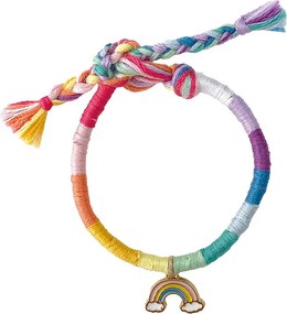 Atelier per bambini - 30 braccialetti avvolgenti arcobaleno