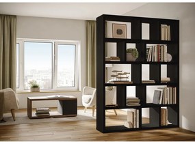 Libreria nera 150x198 cm Berlin - TemaHome