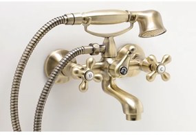 FERRO - Set vasca con miscelatore ANTICA in bronzo