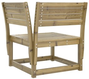 Set divani da giardino 3 pz in legno impregnato di pino